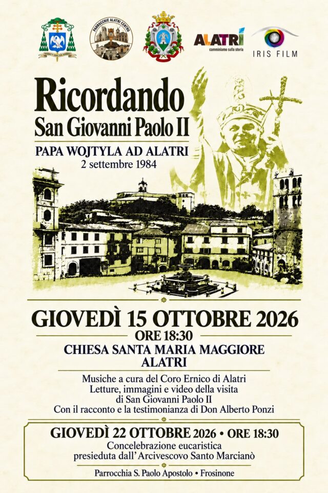 Locandina Ricordando San Giovanni Paolo II